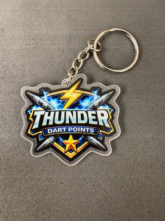 Thunder Dart Point Logo Keyring