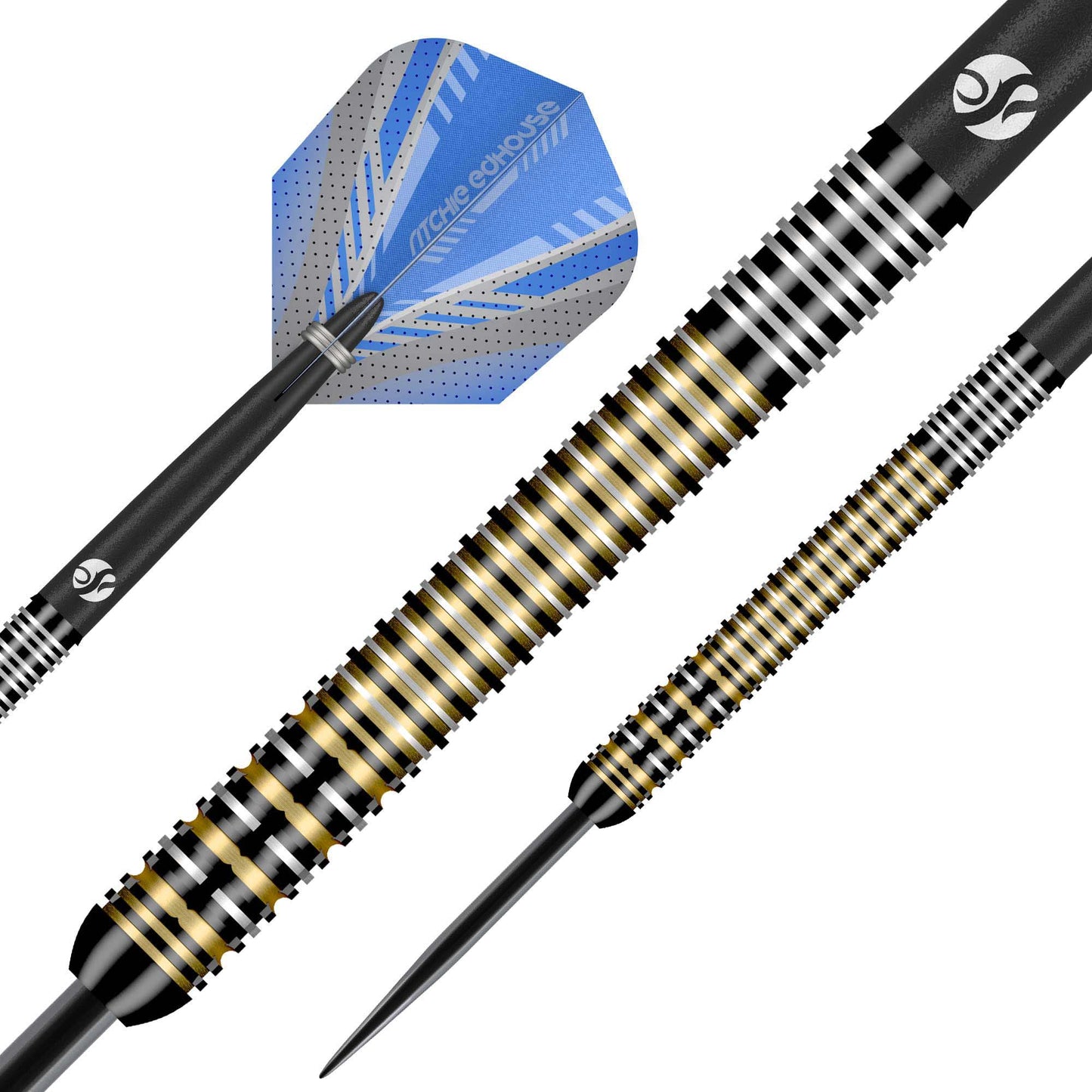 Shot Ritchie Edhouse Madhouse Steel Tip Dart Set-90% Tungsten Barrels
