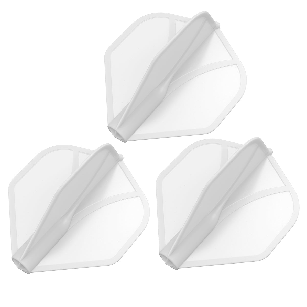 Shot Airfoil Molded Dart Flight Set - White Standard